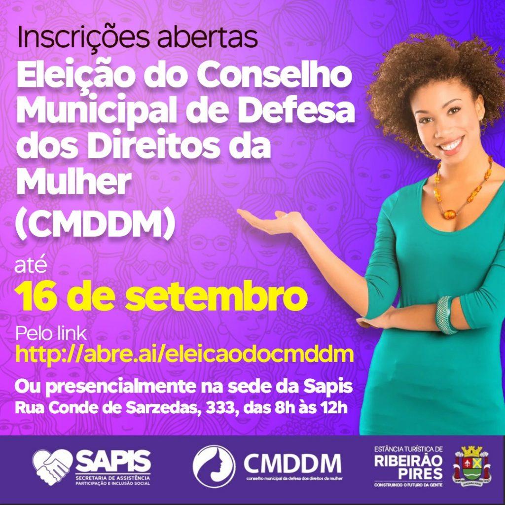 Inscri Es Para Conselho De Defesa Dos Direitos Da Mulher Podem Ser